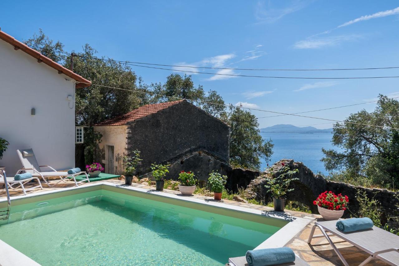 Alkinoi Seaview Villa With Private Pool By Konnect, Nisaki نساكيون المظهر الخارجي الصورة